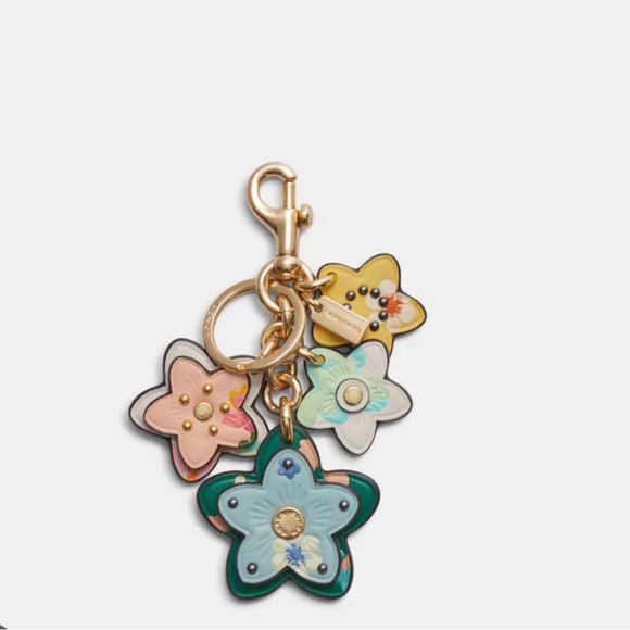 Coach Outlet Mystical Floral Wildflower Cluster Bag Charm - Picture 3 of 3